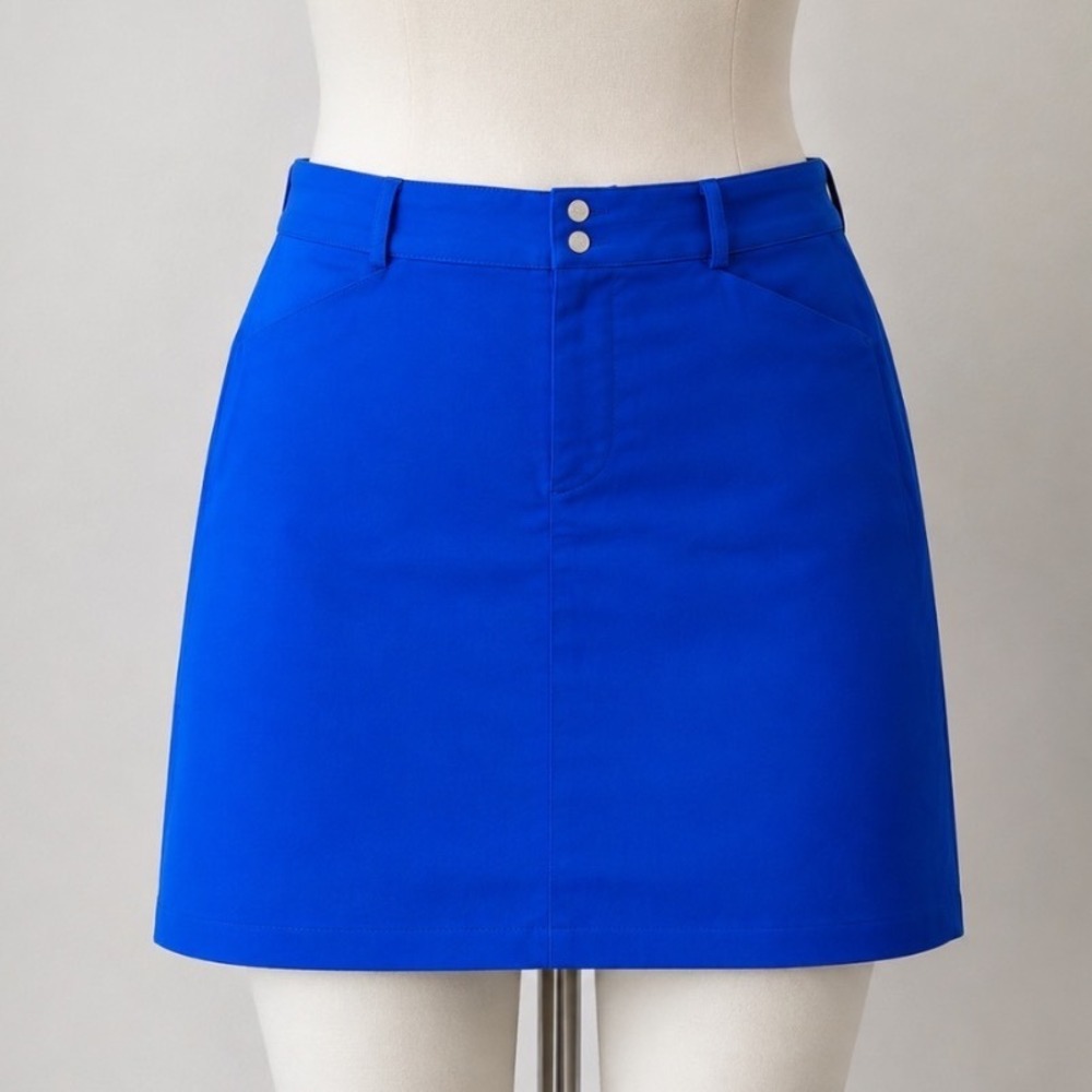 Polo Golf Ralph Lauren Skort Women 8 Blue Excellent Built-in Shorts Active
